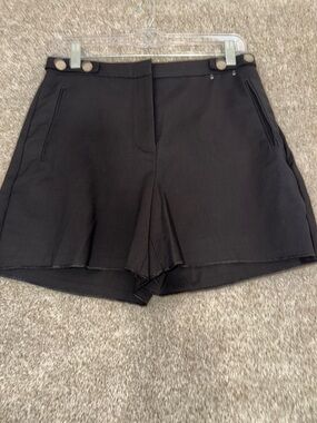 Express Women's High-Waist Black Tailored Shorts
